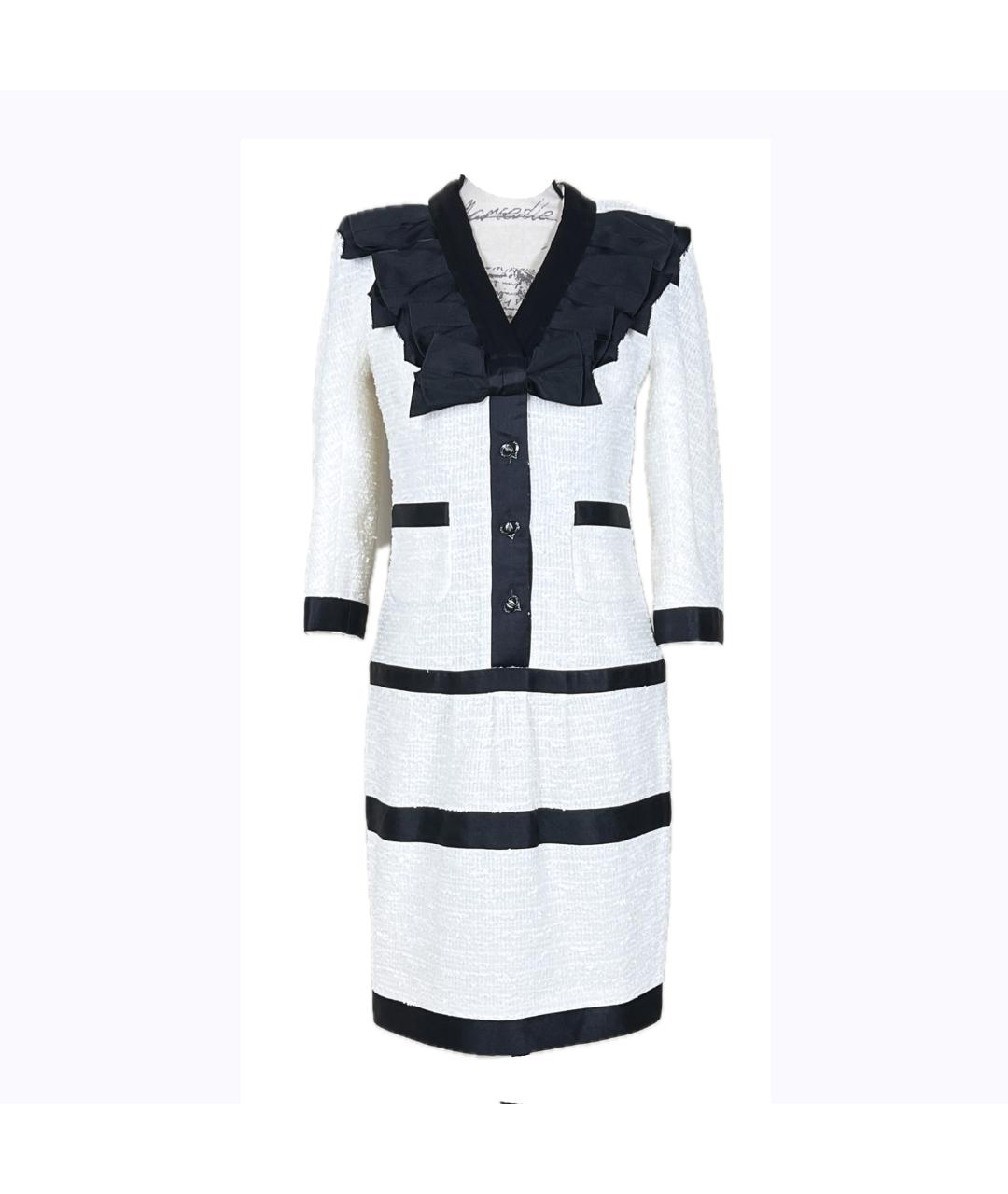 CHANEL Мульти твидовое коктейльное платье, фото 10