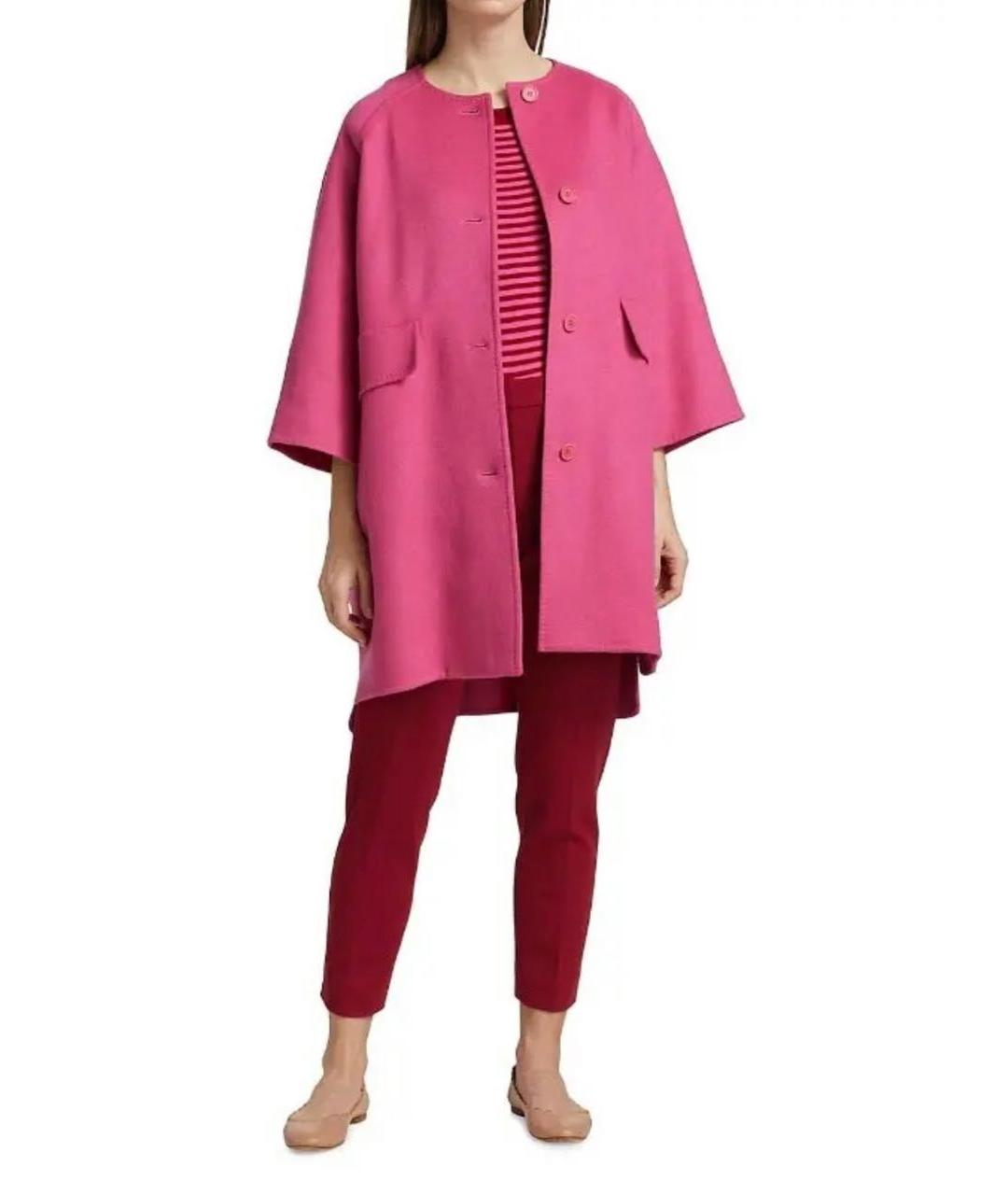 MAX MARA Фуксия кашемировое пальто, фото 8