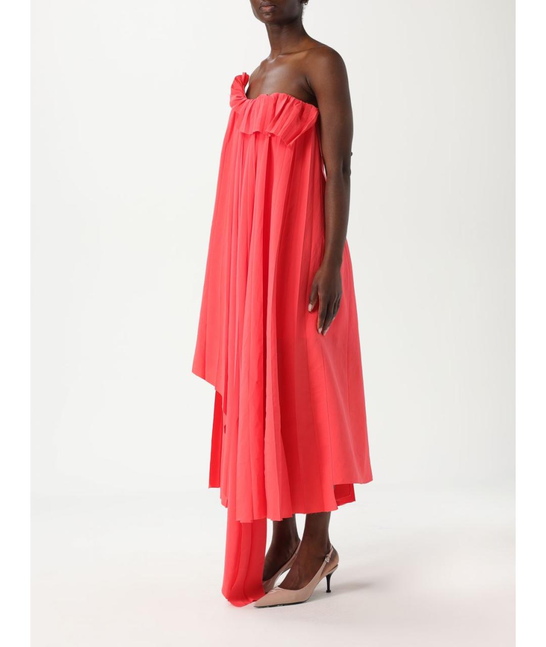 ALEXANDER MCQUEEN Коралловое платье, фото 3