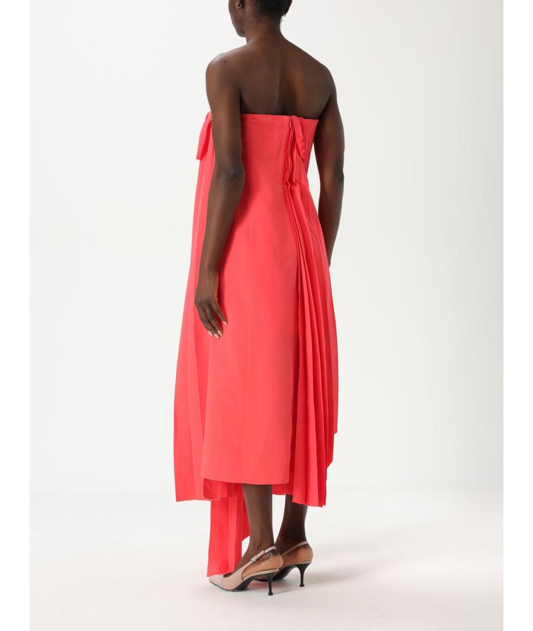 ALEXANDER MCQUEEN Коралловое платье, фото 2