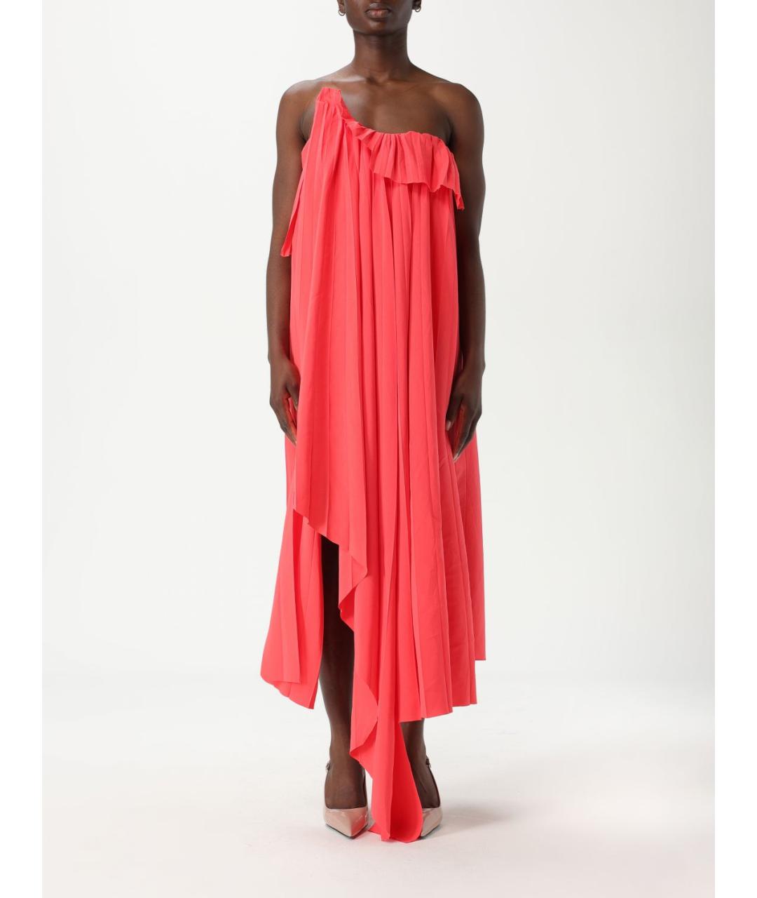 ALEXANDER MCQUEEN Коралловое платье, фото 5