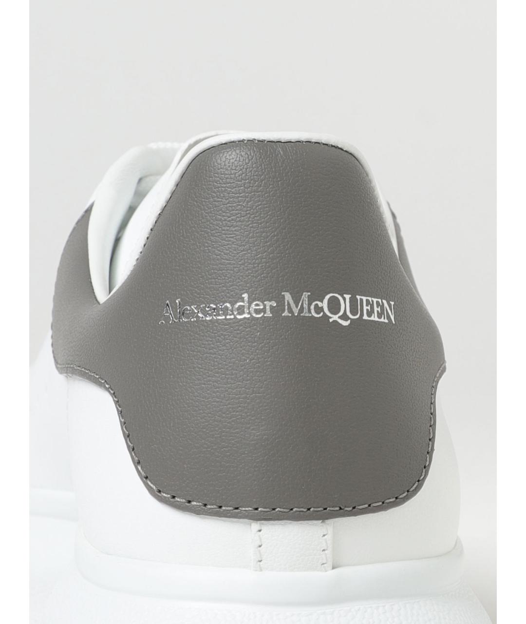 ALEXANDER MCQUEEN Белые кожаные низкие кроссовки / кеды, фото 4
