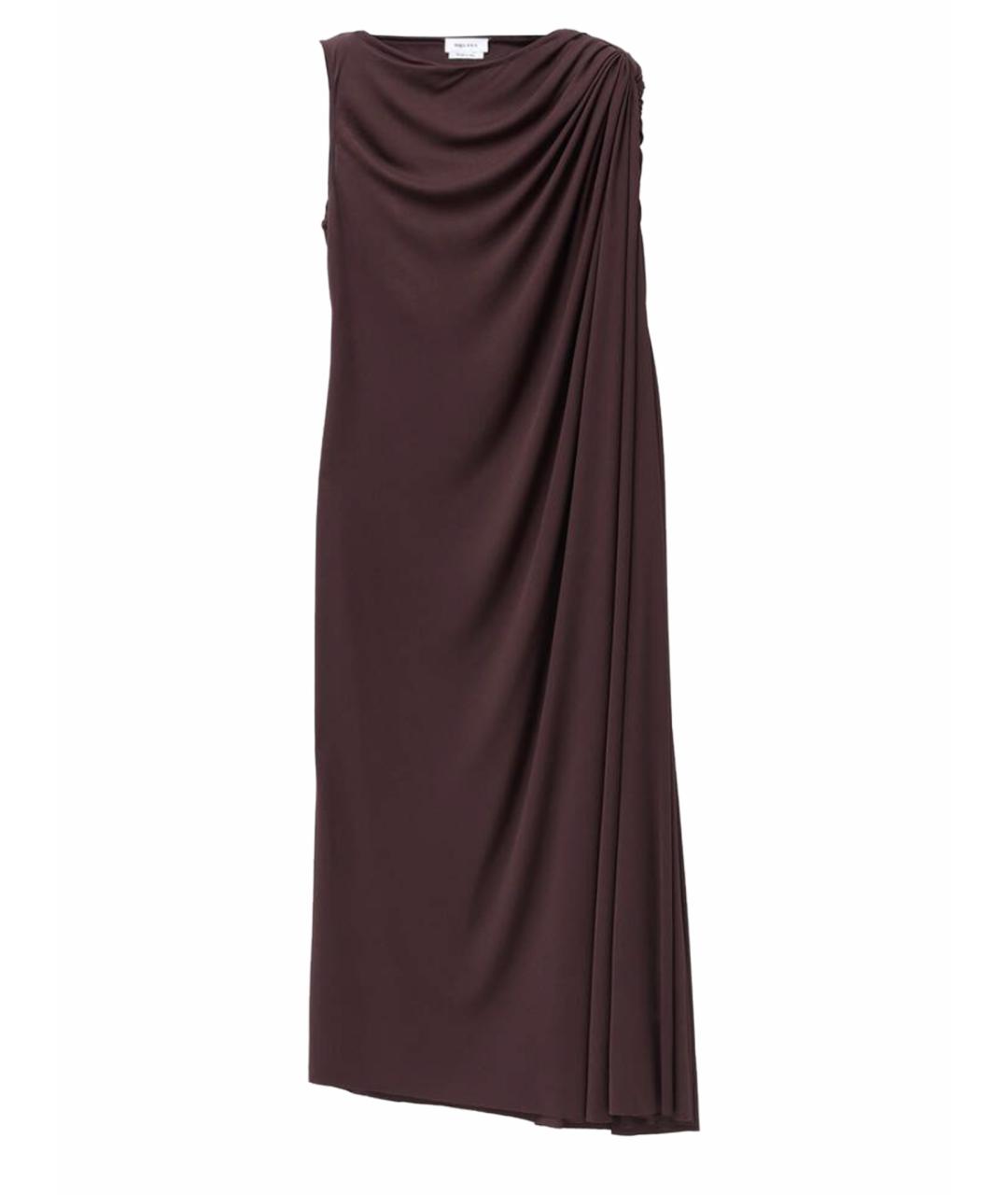 ALEXANDER MCQUEEN Бордовое платье, фото 1