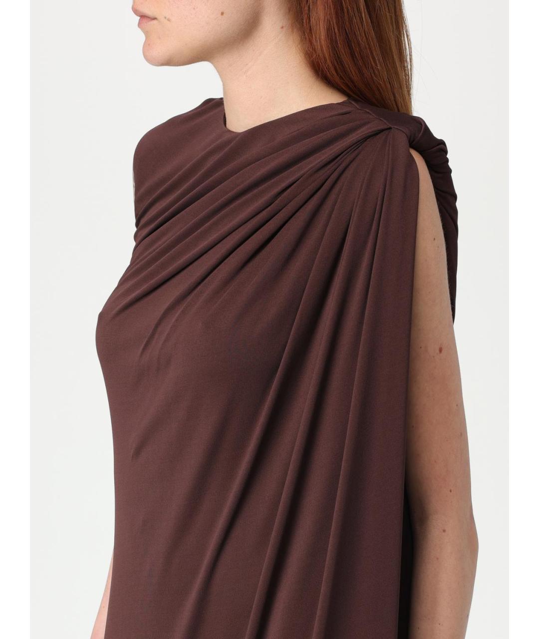 ALEXANDER MCQUEEN Бордовое платье, фото 5
