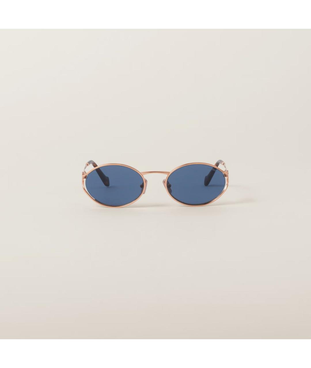 MIU MIU Синие металлические солнцезащитные очки, фото 5