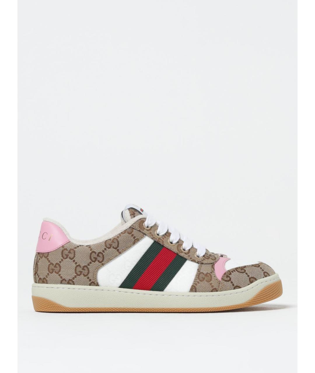 GUCCI Бежевые кеды, фото 5