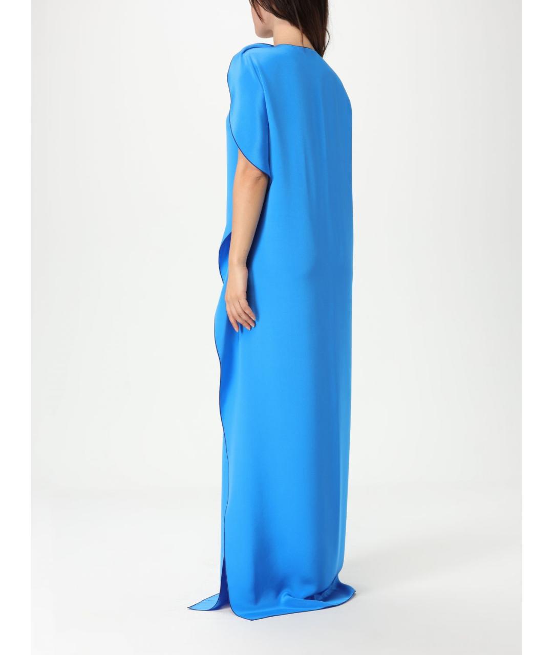MAX MARA Голубое шелковое платье, фото 3
