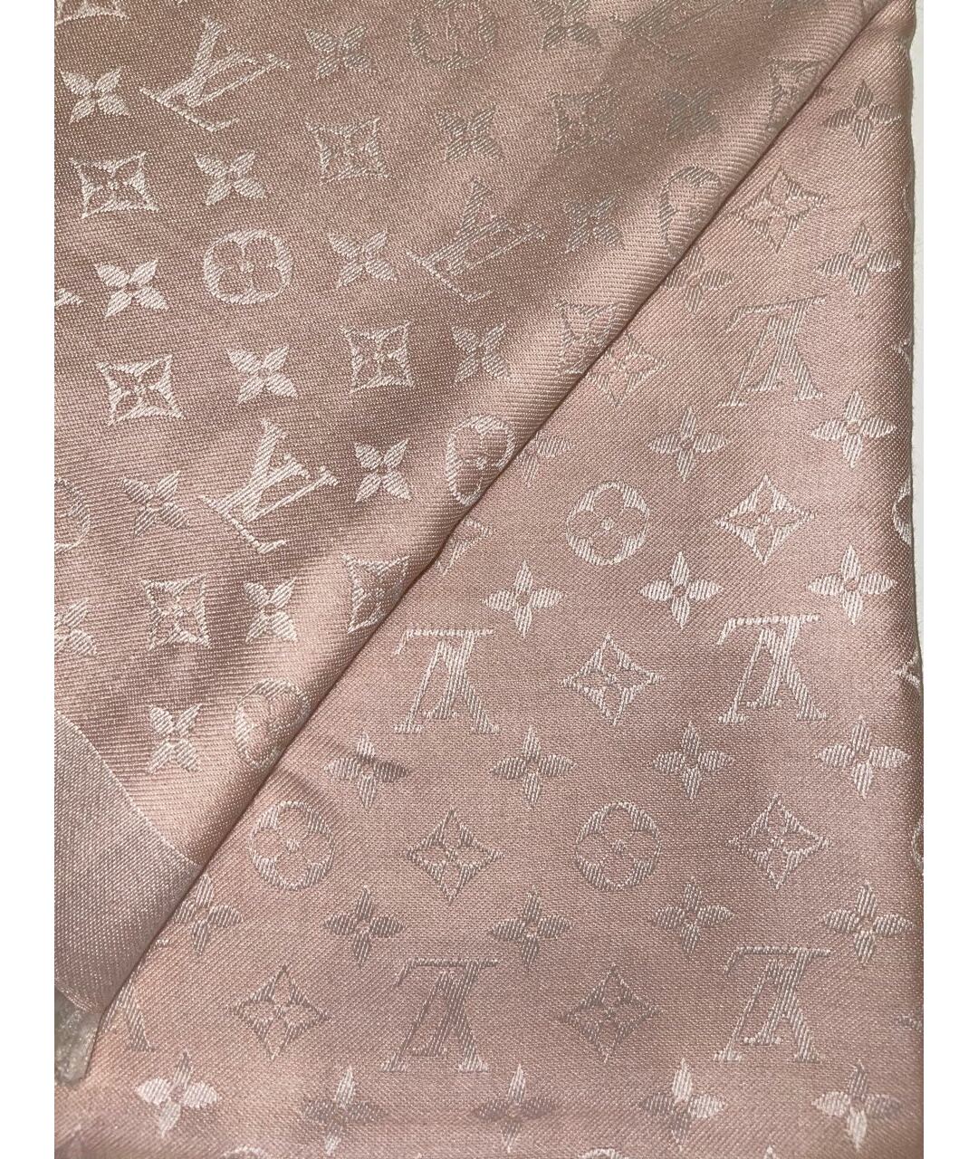 LOUIS VUITTON PRE-OWNED Розовый шерстяной шарф, фото 3