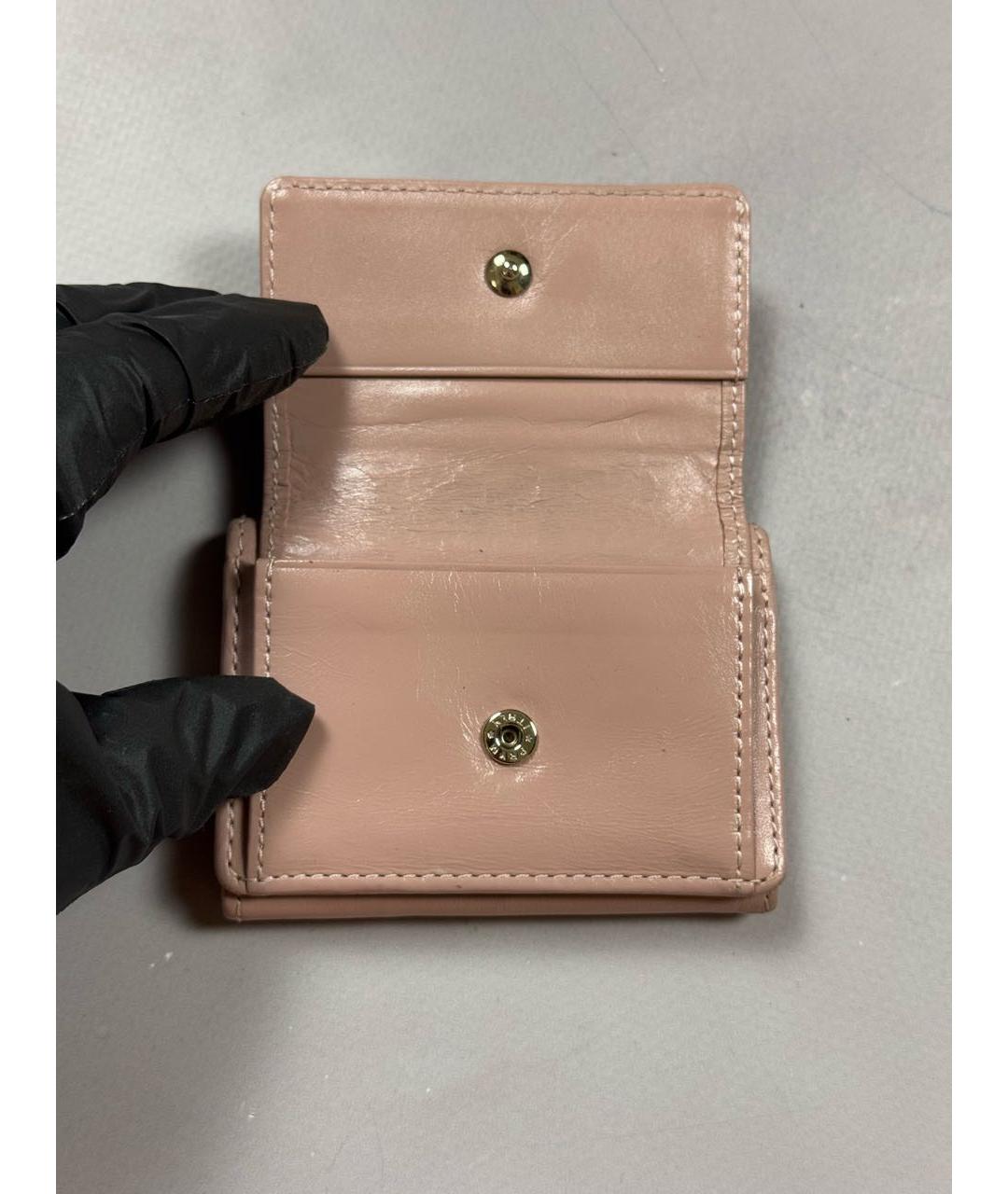 VIVIENNE WESTWOOD Коралловый кожаный кошелек, фото 4