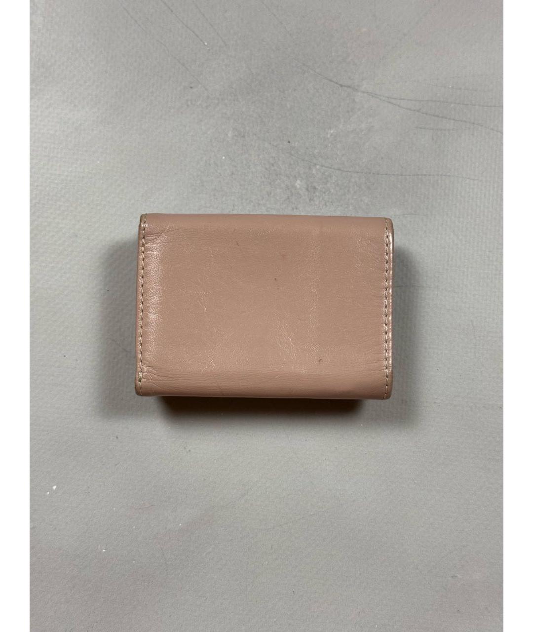 VIVIENNE WESTWOOD Коралловый кожаный кошелек, фото 3