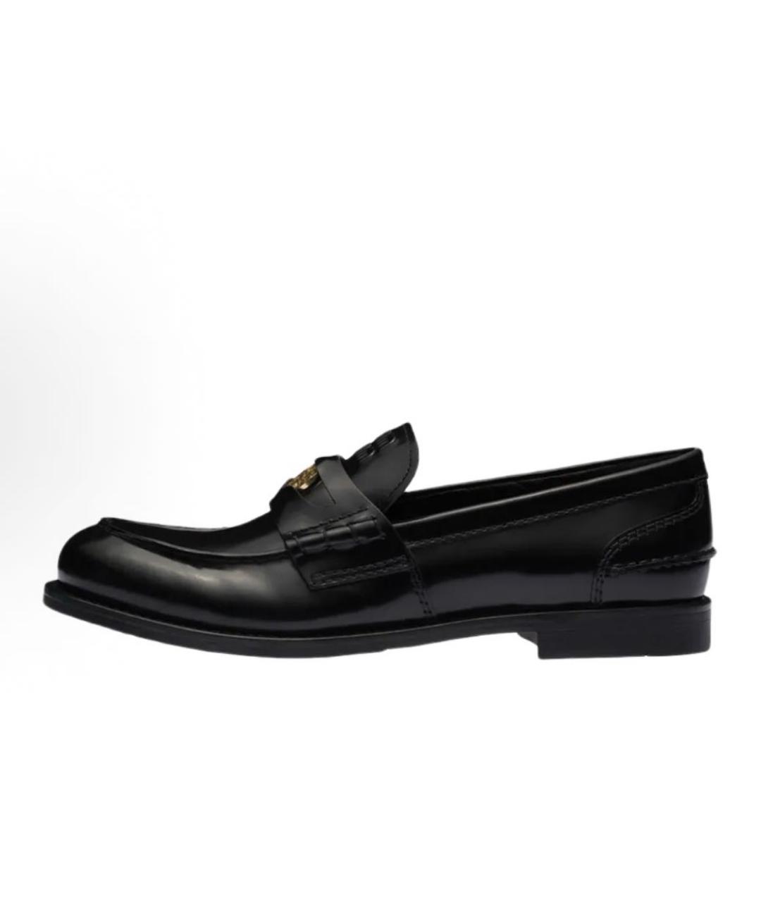 MIU MIU Черные кожаные лоферы, фото 3