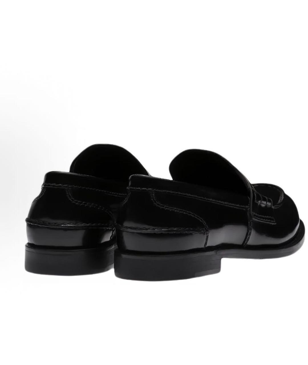MIU MIU Черные кожаные лоферы, фото 4