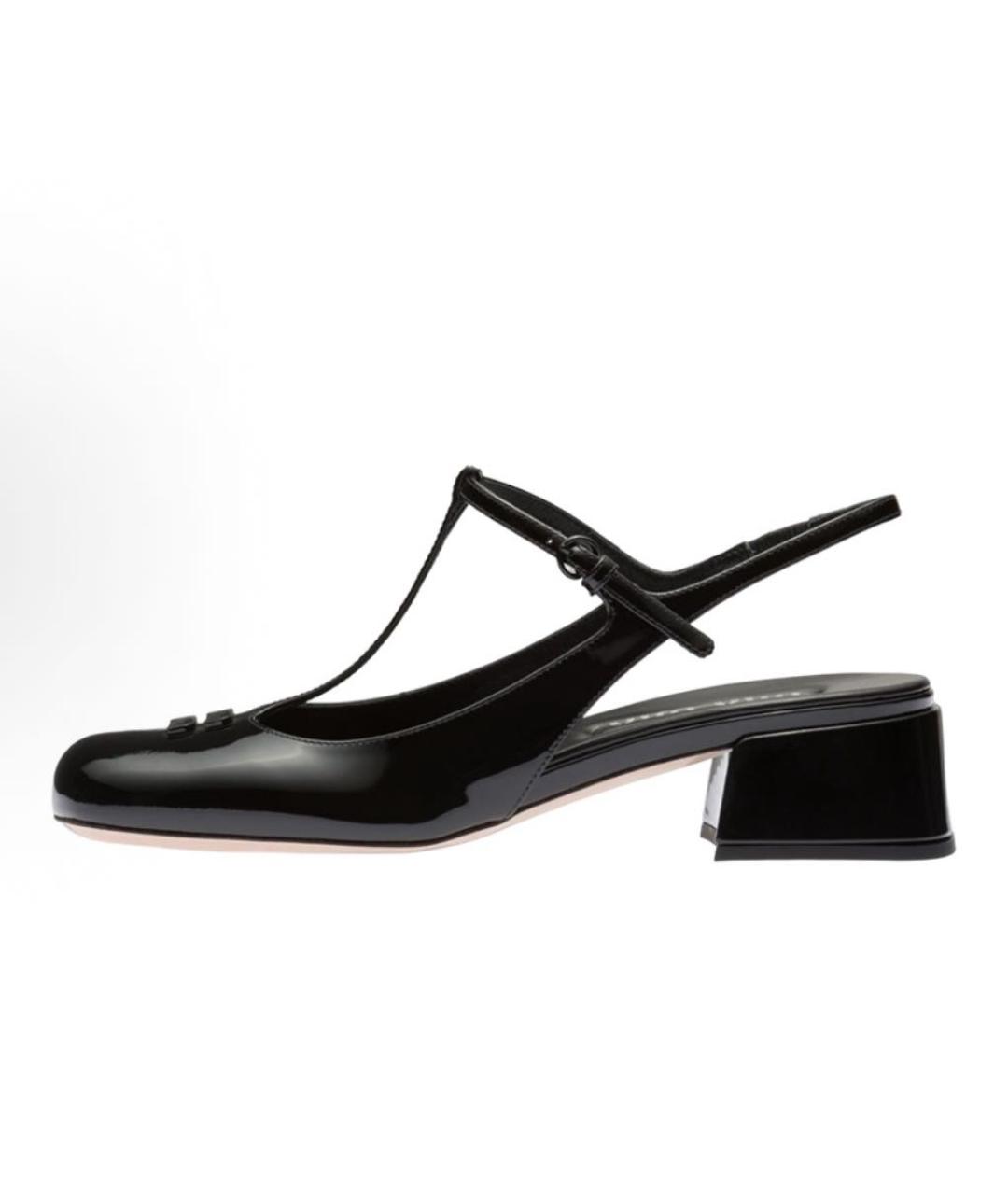 MIU MIU Черные кожаные туфли, фото 2