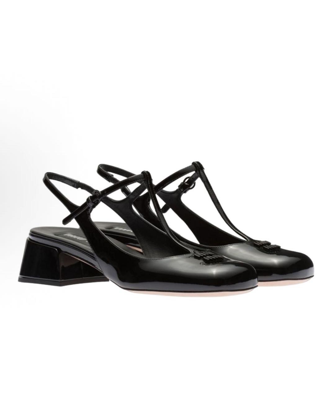 MIU MIU Черные кожаные туфли, фото 3