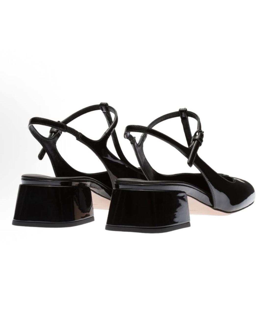 MIU MIU Черные кожаные туфли, фото 5