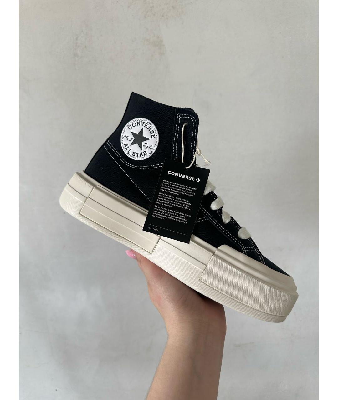 CONVERSE Черные текстильные кеды, фото 4