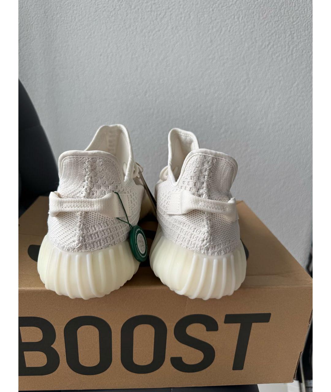ADIDAS YEEZY Белые низкие кроссовки / кеды, фото 4