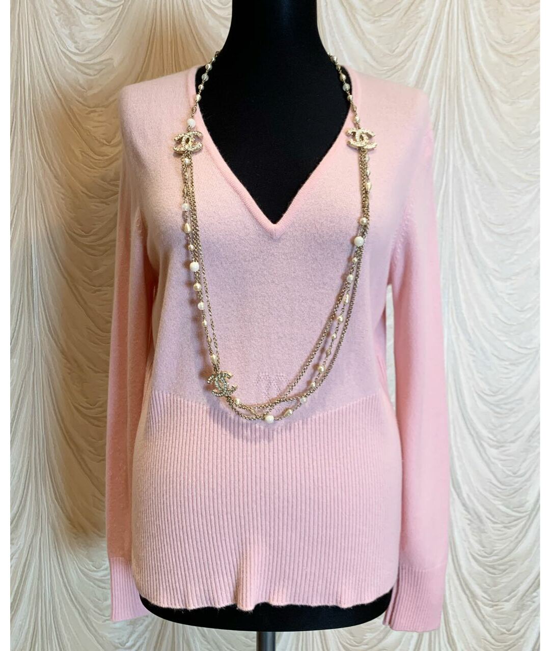CHANEL Розовый джемпер / свитер, фото 2