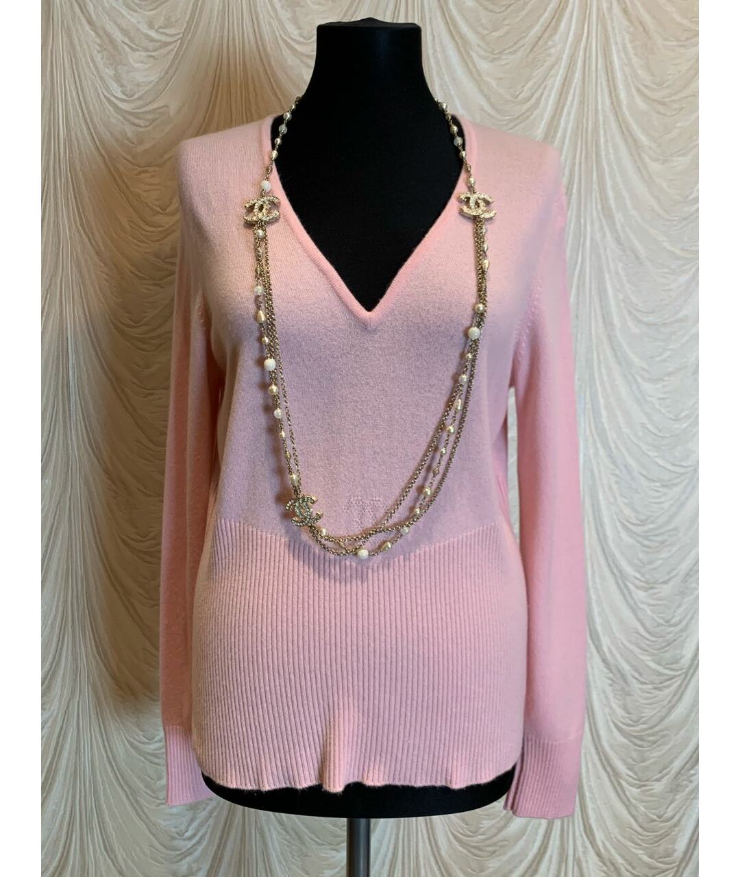 CHANEL Розовый джемпер / свитер, фото 3