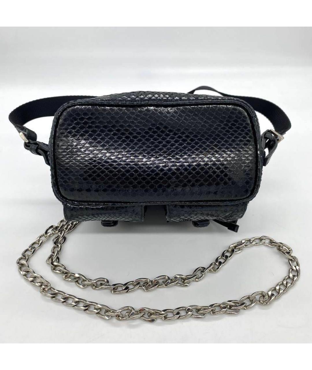 PRADA Черный рюкзак из экзотической кожи, фото 7