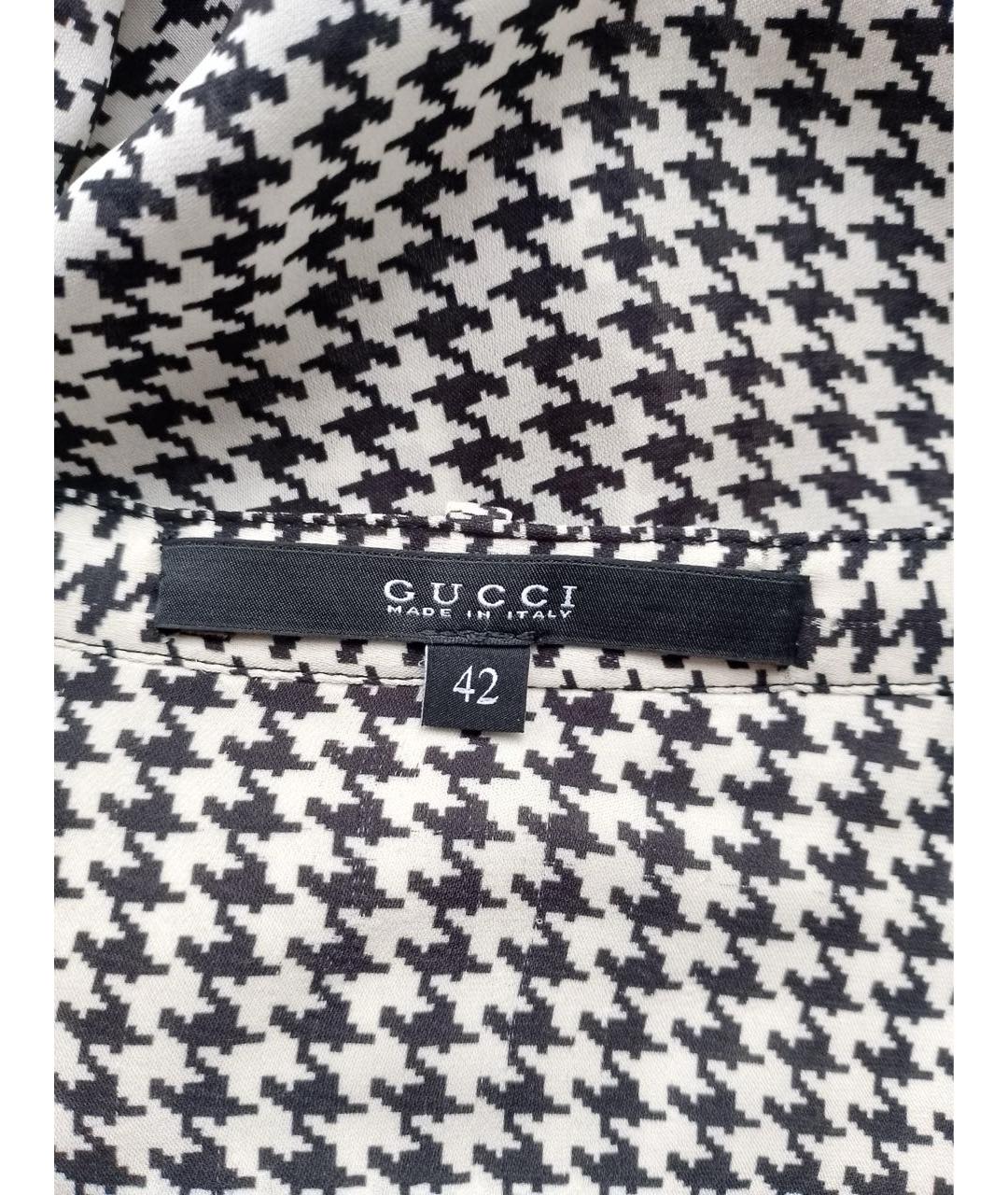 GUCCI Мульти шелковое повседневное платье, фото 6