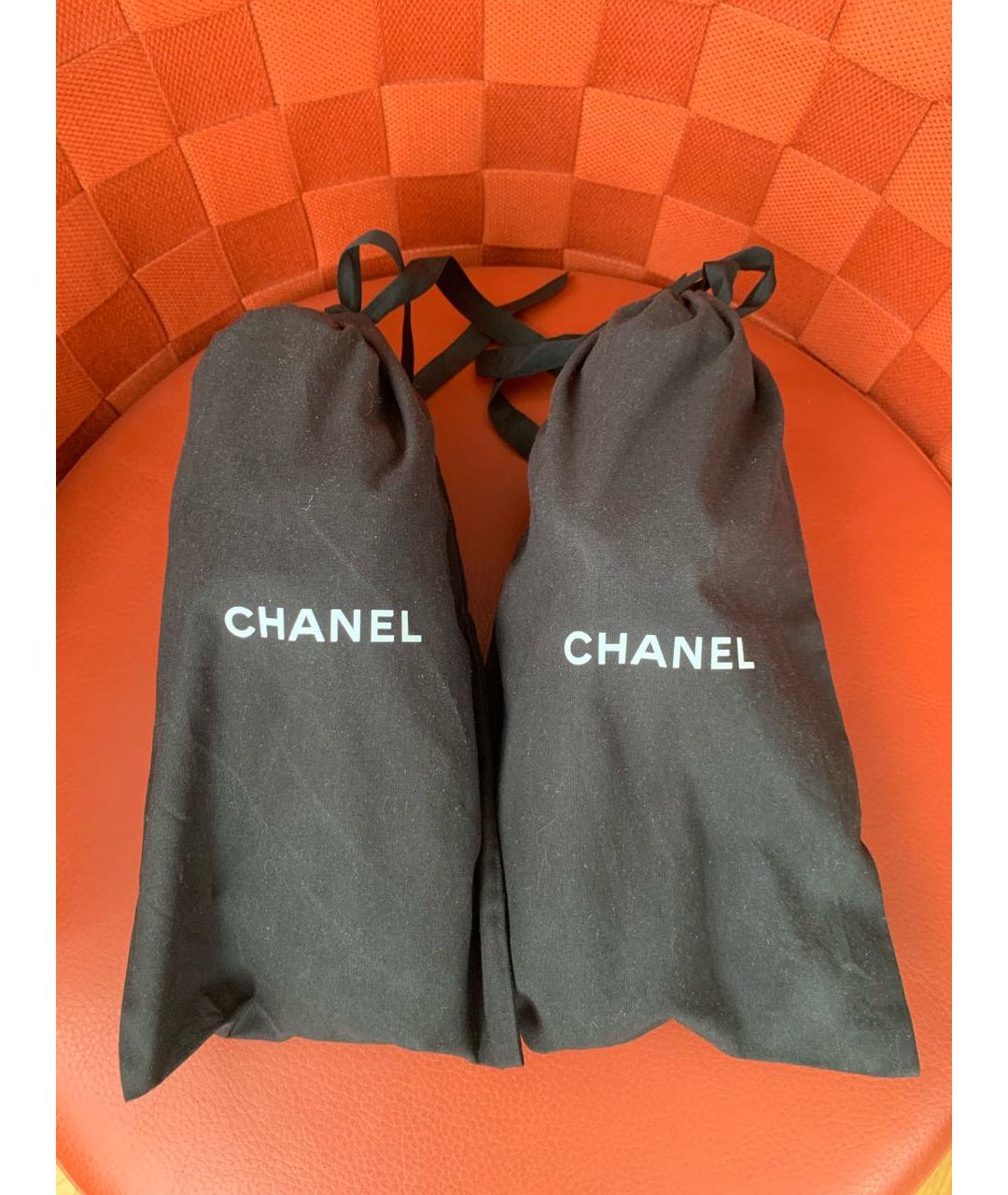 CHANEL Бежевые замшевые кроссовки, фото 6