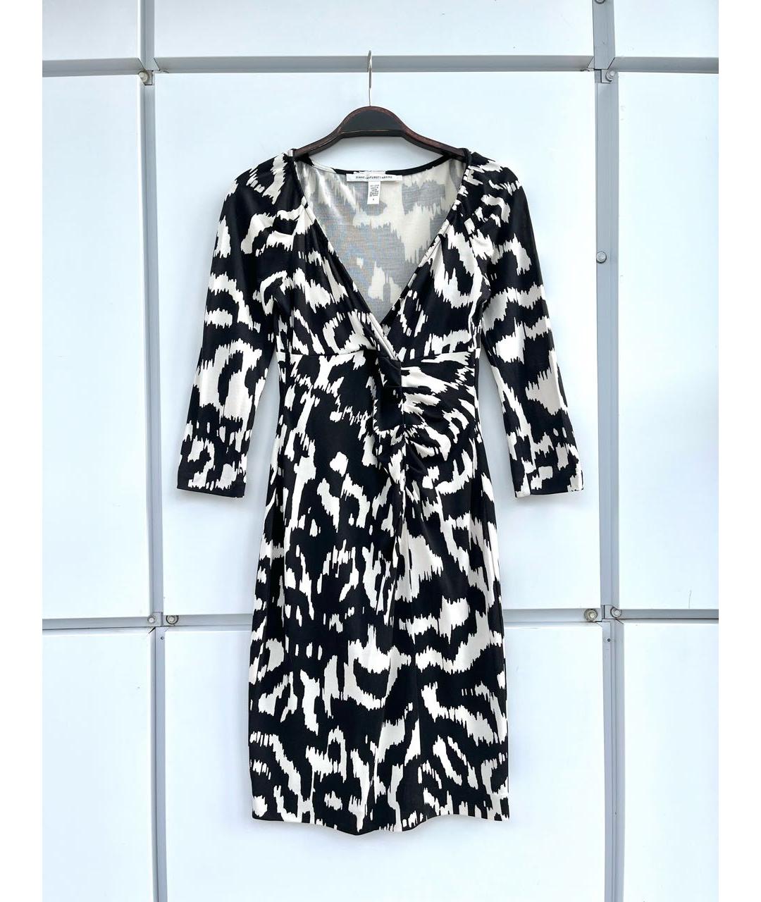 DIANE VON FURSTENBERG Мульти шелковое повседневное платье, фото 8