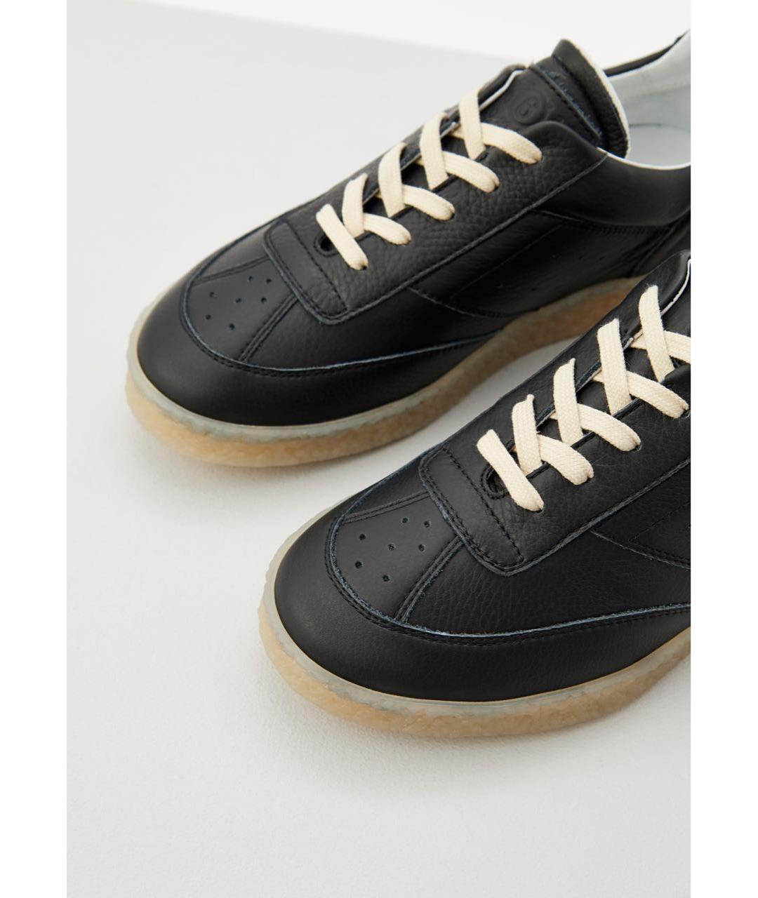 MM6 MAISON MARGIELA Черные кожаные кеды, фото 2