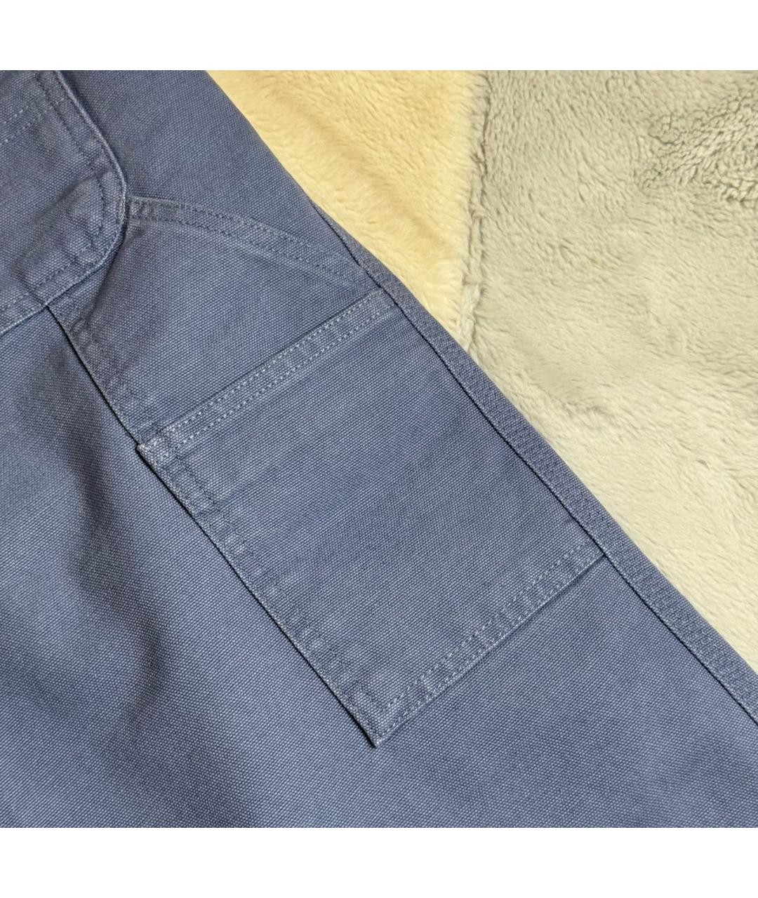 CARHARTT Голубые хлопковые прямые джинсы, фото 6