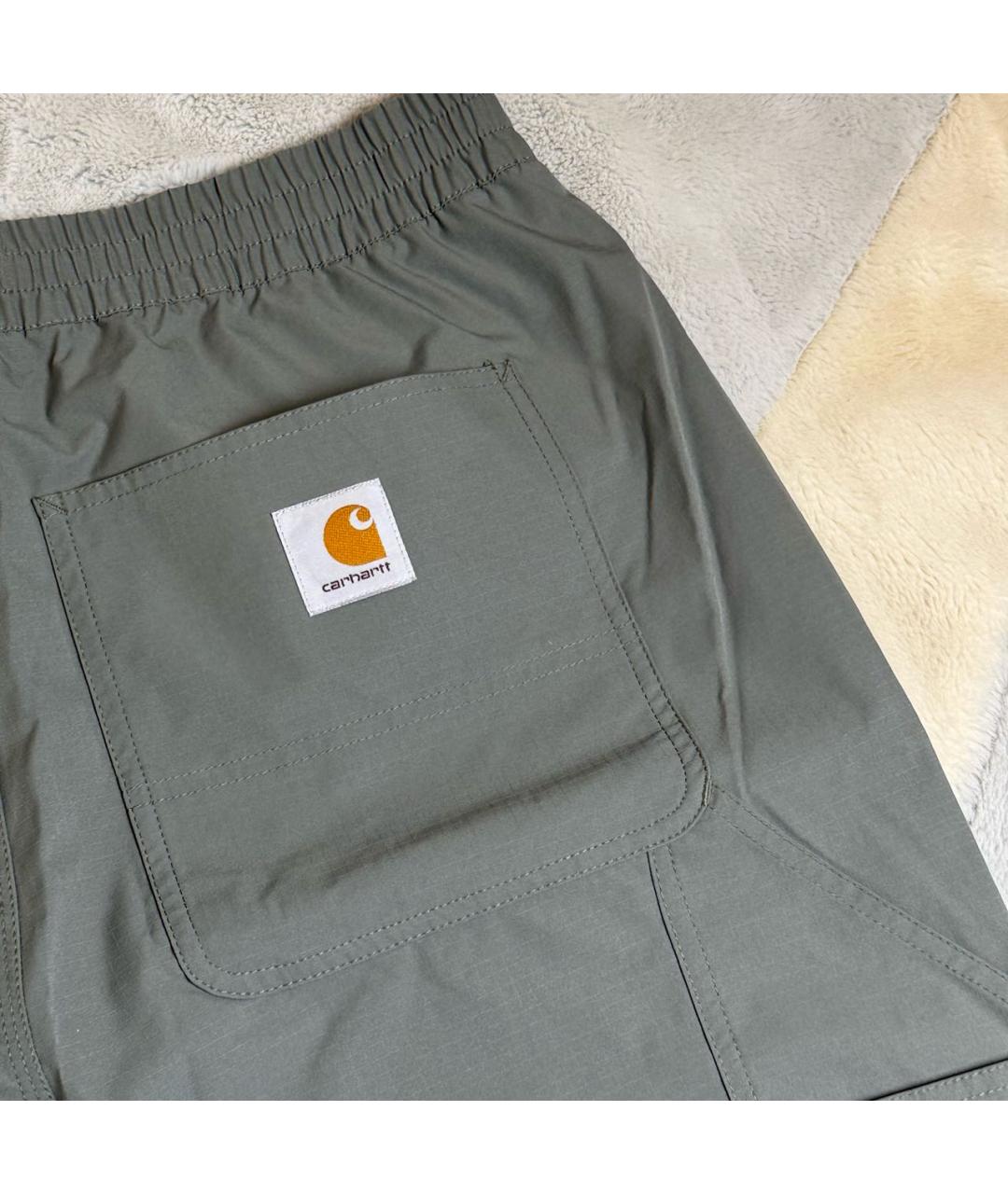 CARHARTT Хаки полиэстеровые повседневные брюки, фото 4