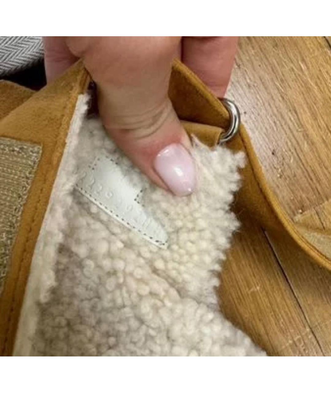 HERMES Коричневые замшевые шлепанцы, фото 5