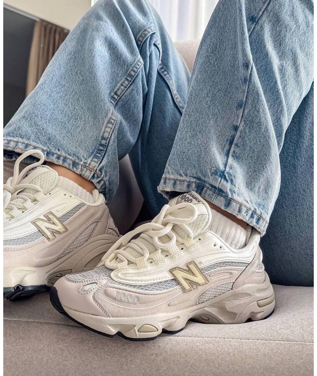 NEW BALANCE Белые замшевые низкие кроссовки / кеды, фото 2