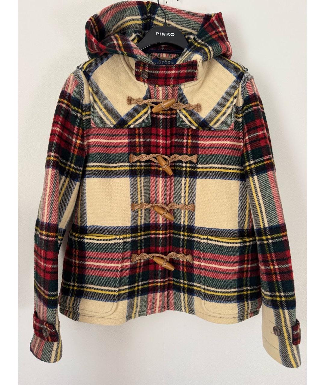POLO RALPH LAUREN Мульти шерстяное пальто, фото 9