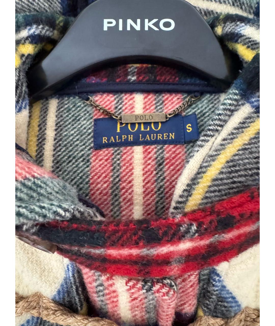 POLO RALPH LAUREN Мульти шерстяное пальто, фото 3