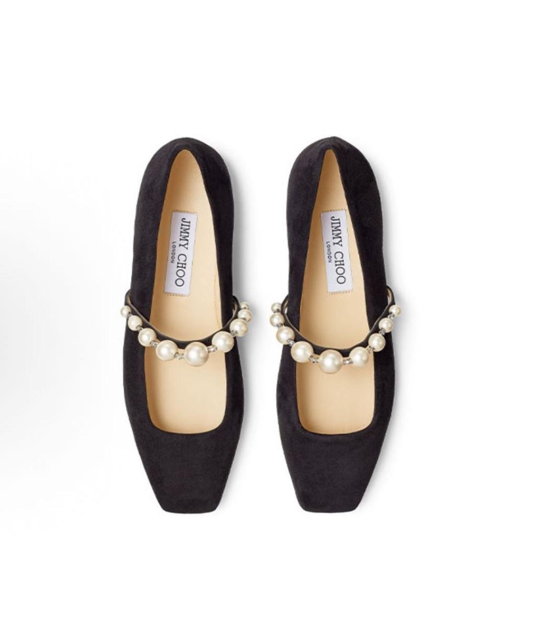 JIMMY CHOO Черные балетки, фото 4