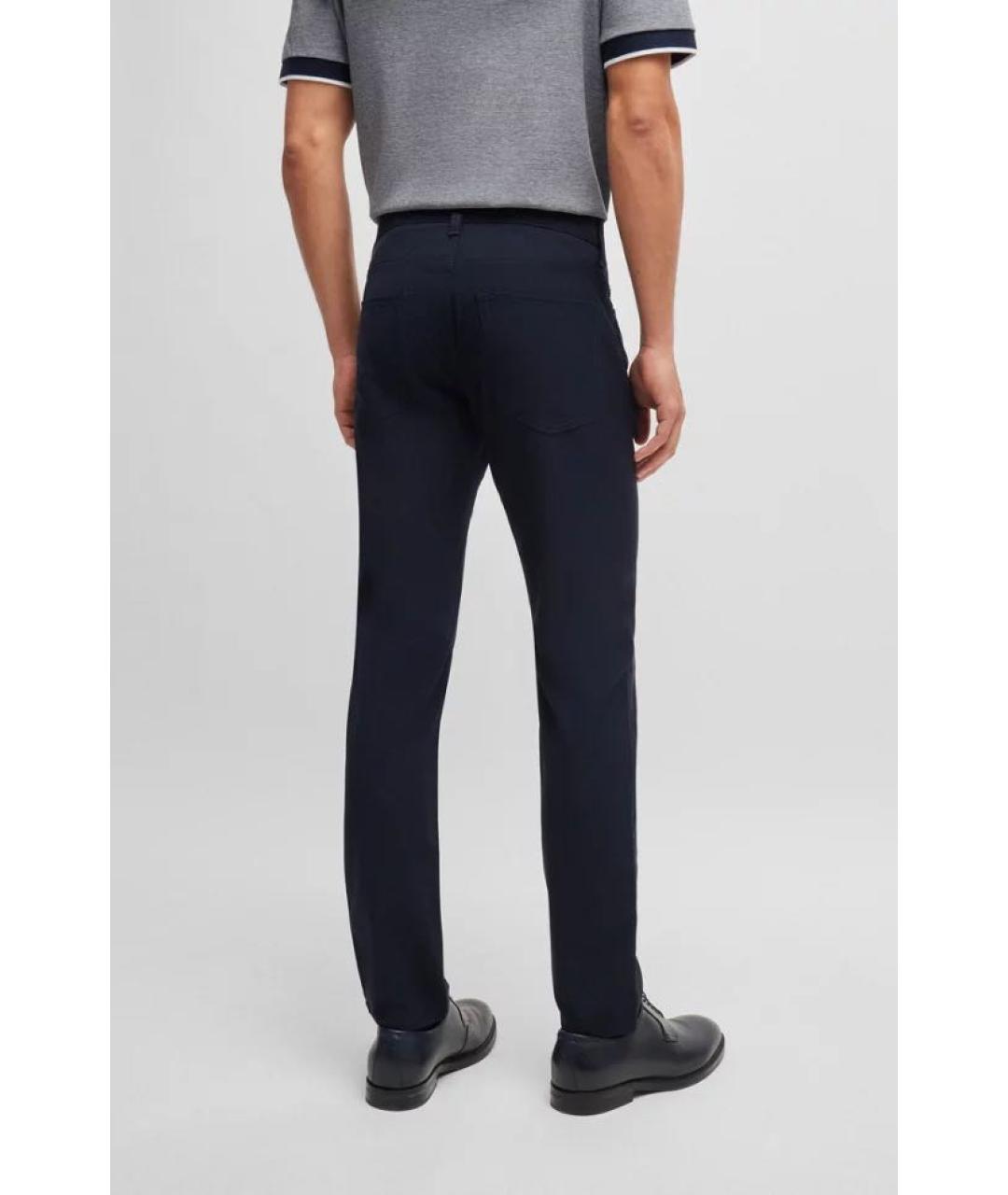 HUGO BOSS Темно-синие хлопковые брюки чинос, фото 8