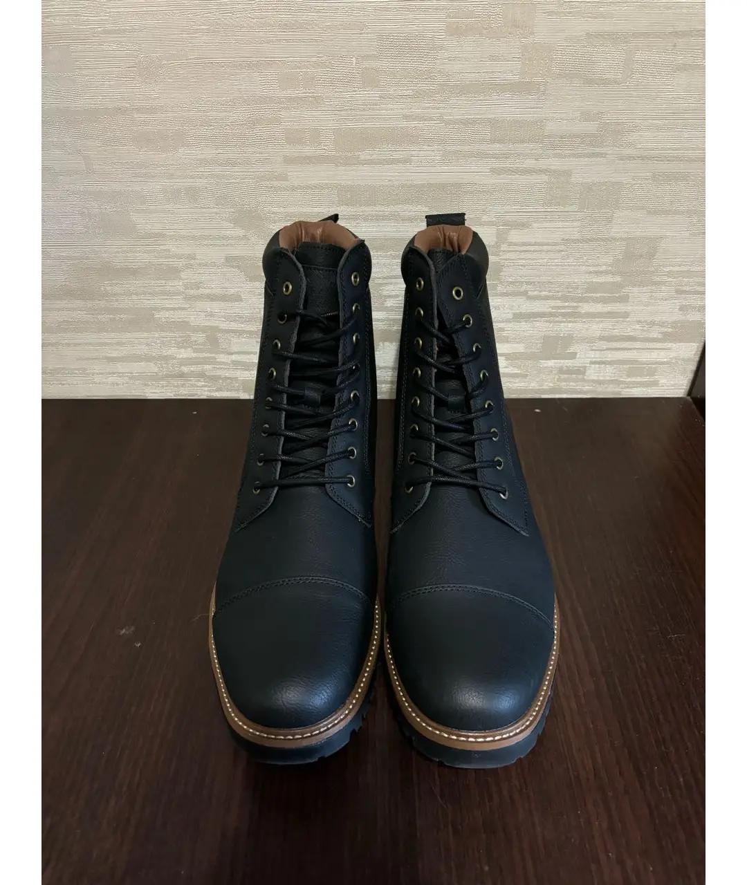 LEVI'S Черные высокие ботинки из искусственной кожи, фото 2