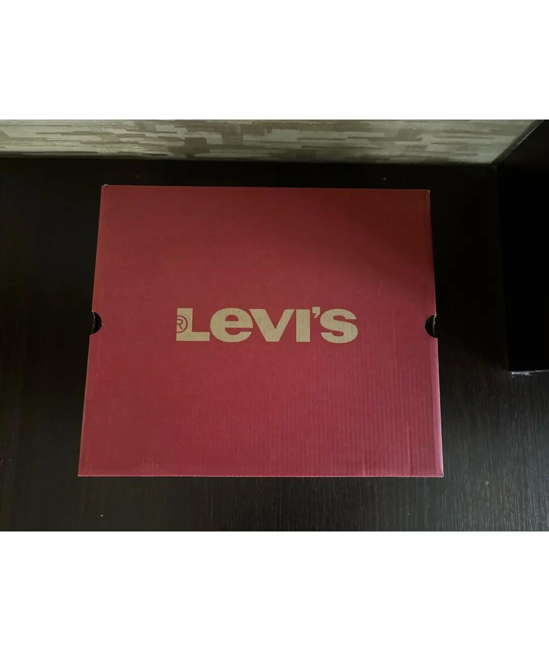LEVI'S Черные высокие ботинки из искусственной кожи, фото 6