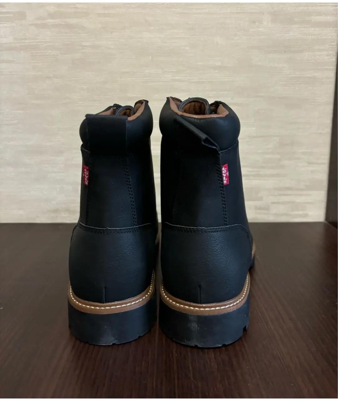 LEVI'S Черные высокие ботинки из искусственной кожи, фото 4