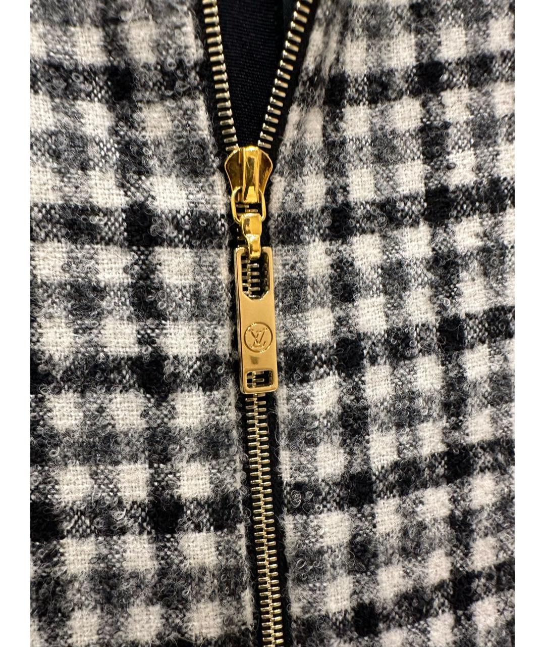 LOUIS VUITTON Черное шерстяное коктейльное платье, фото 4