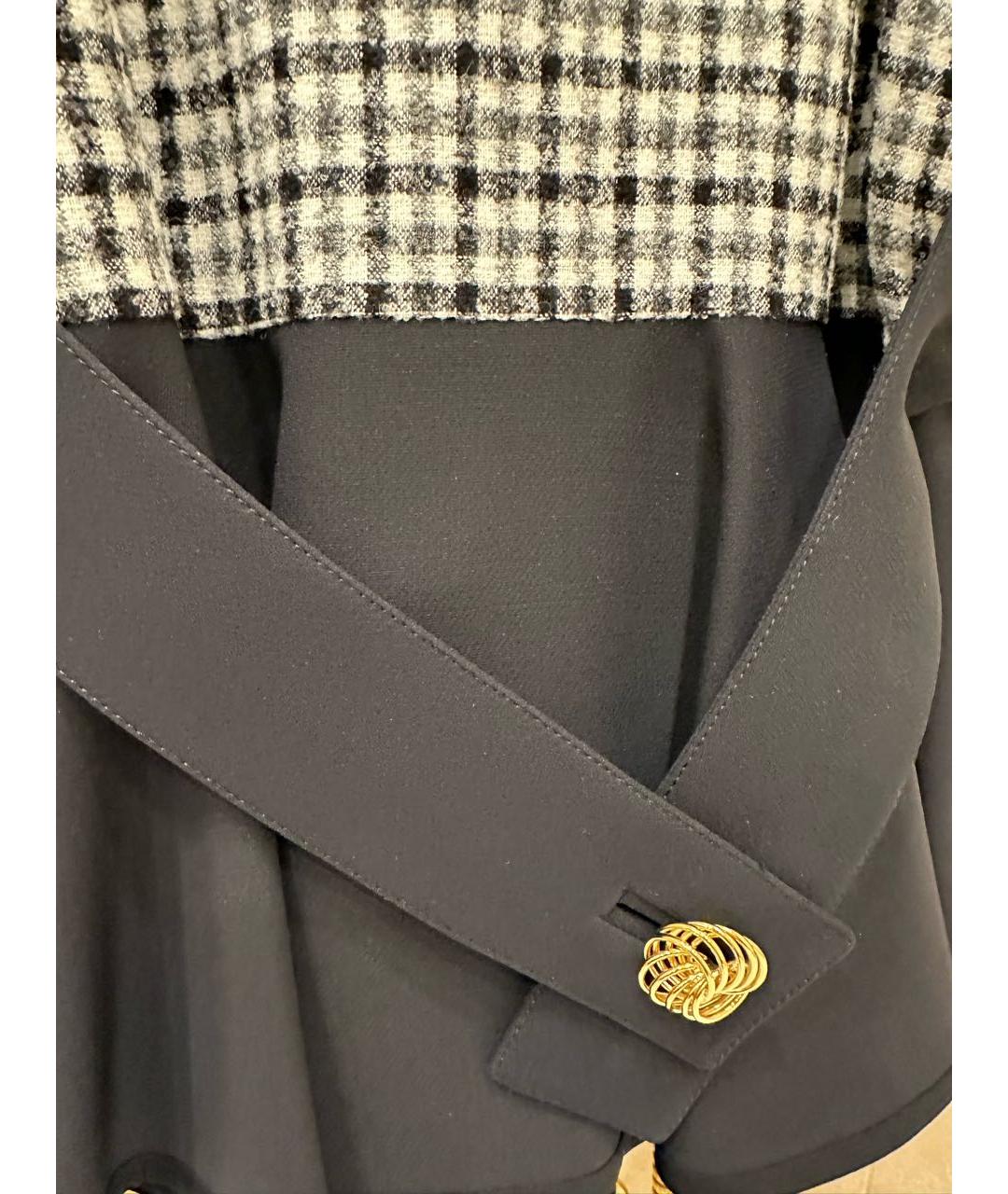 LOUIS VUITTON Черное шерстяное коктейльное платье, фото 5
