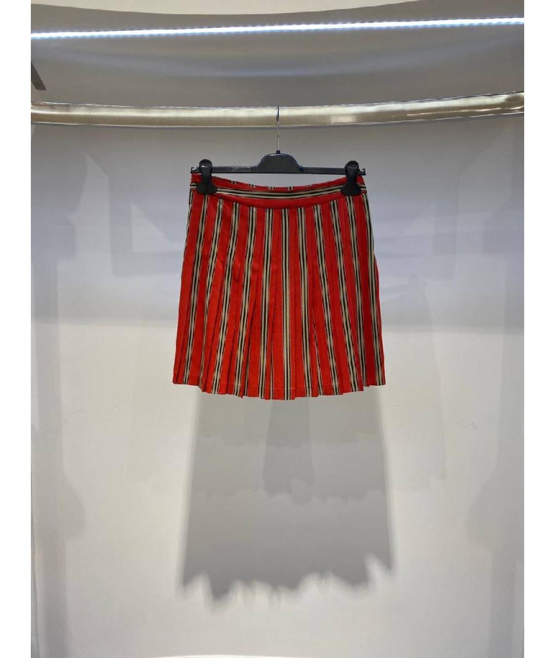 ETRO Красная юбка мини, фото 3