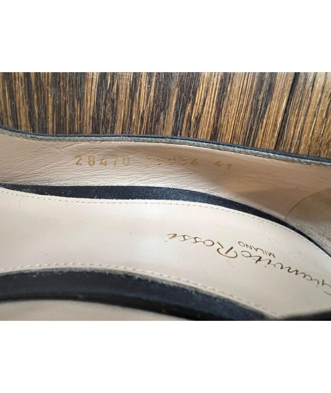 GIANVITO ROSSI Черные текстильные туфли, фото 7