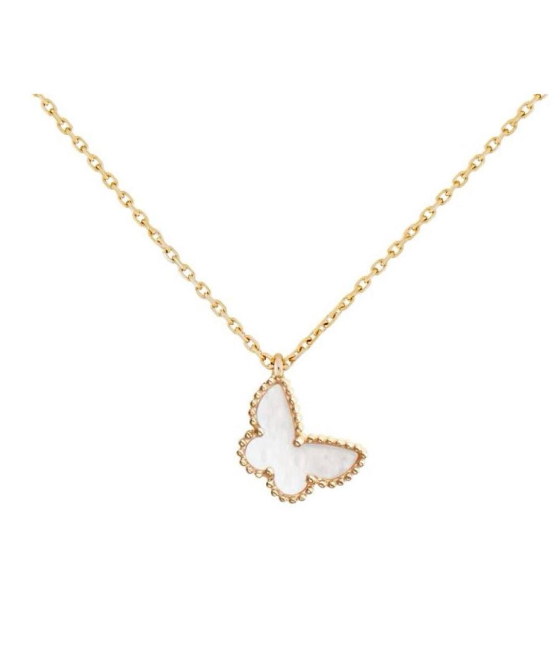 VAN CLEEF & ARPELS Белая подвеска из желтого золота, фото 1