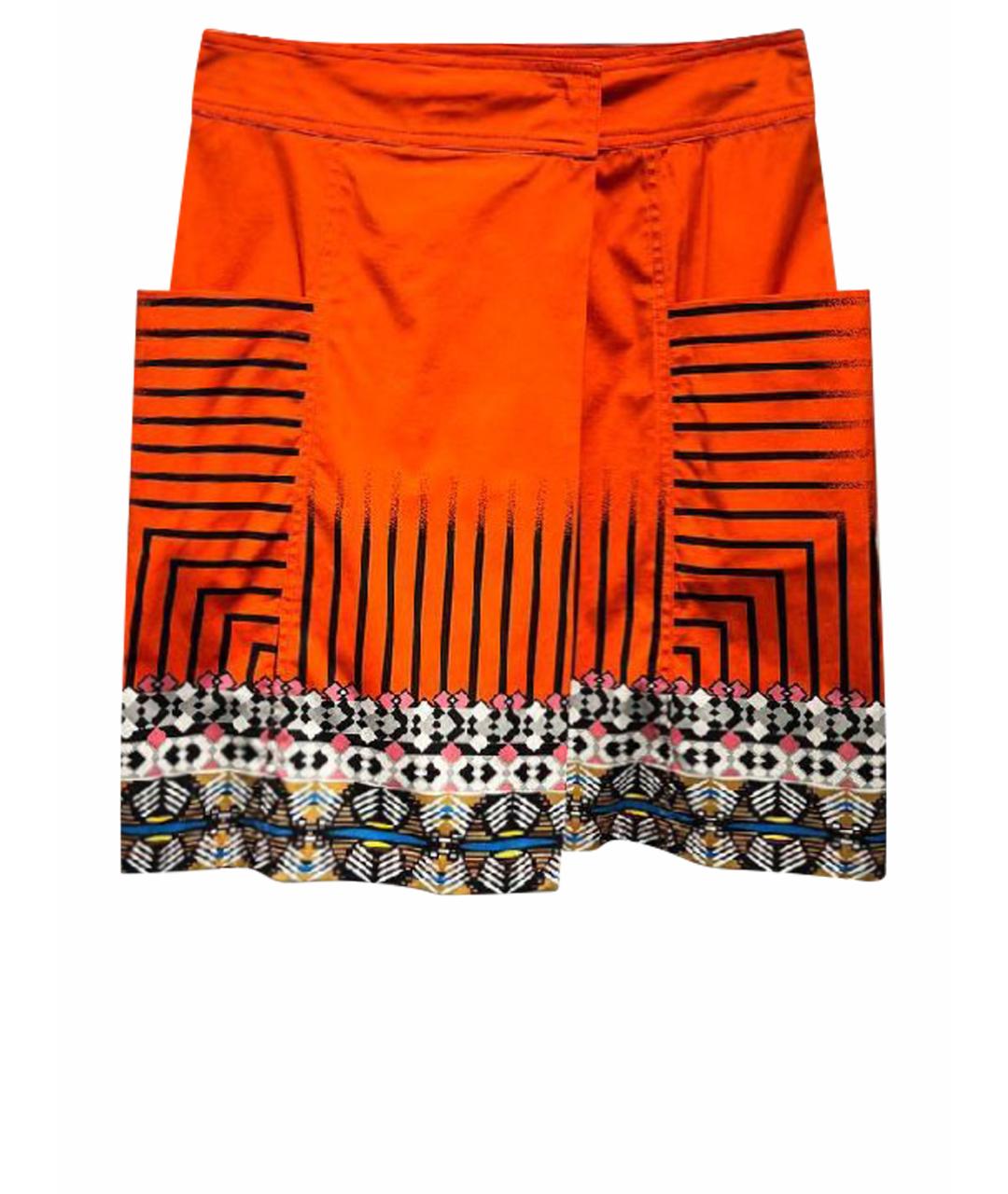 ETRO Оранжевая юбка мини, фото 1