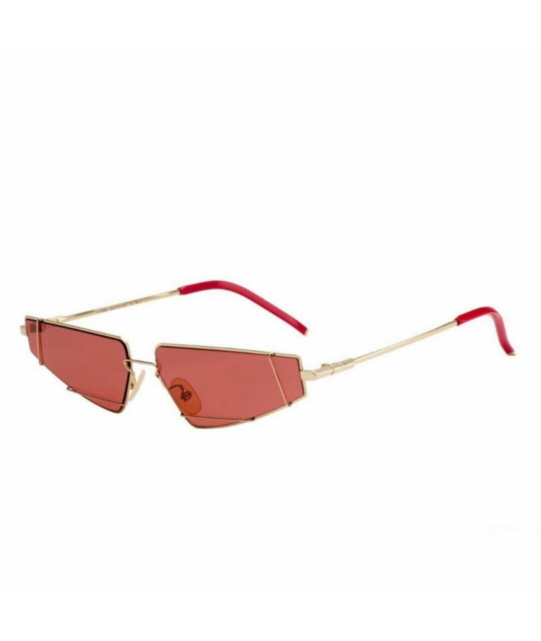 FENDI Розовые пластиковые солнцезащитные очки, фото 2