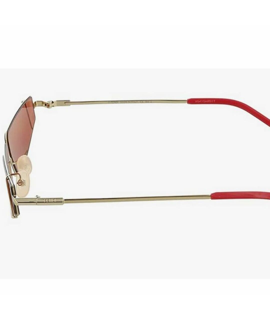 FENDI Розовые пластиковые солнцезащитные очки, фото 3