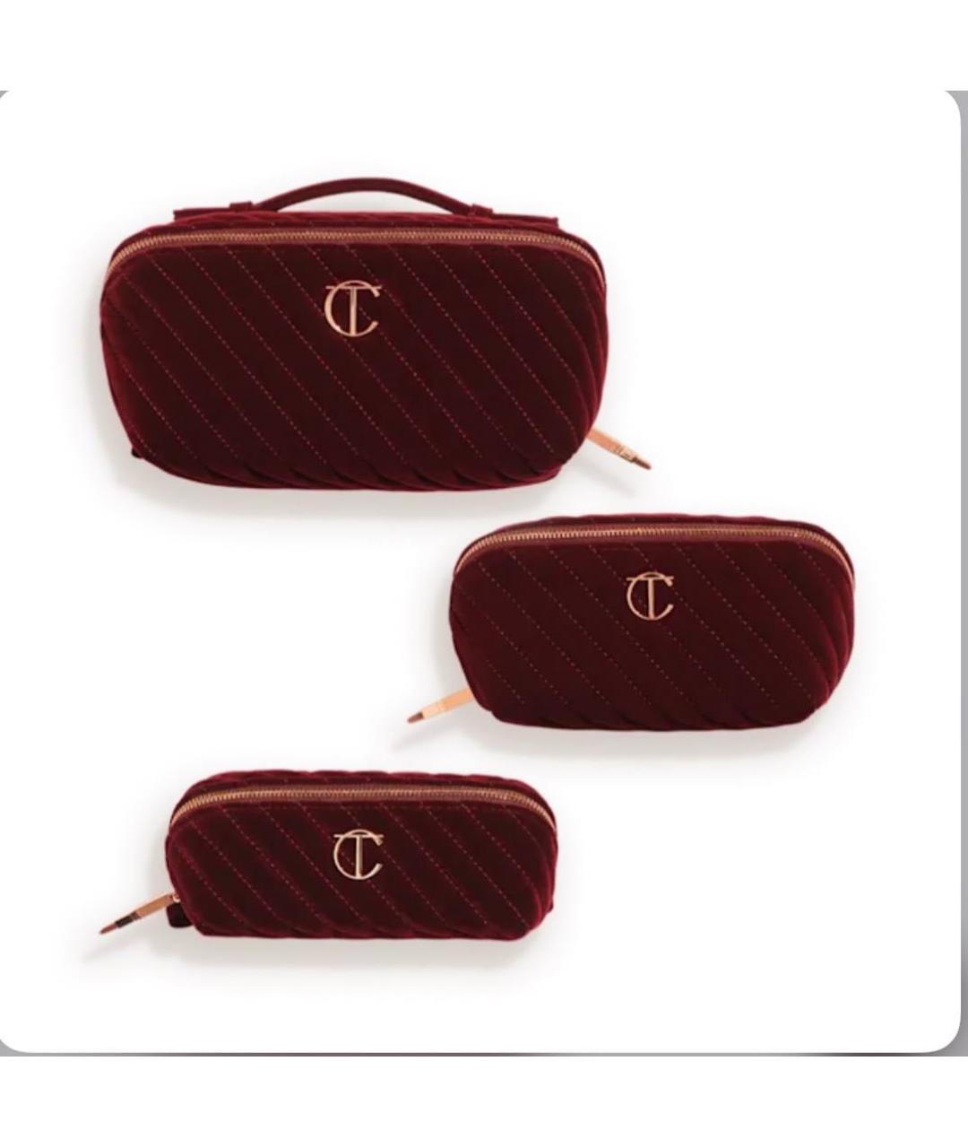 CHARLOTTE TILBURY Бордовая косметичка, фото 5