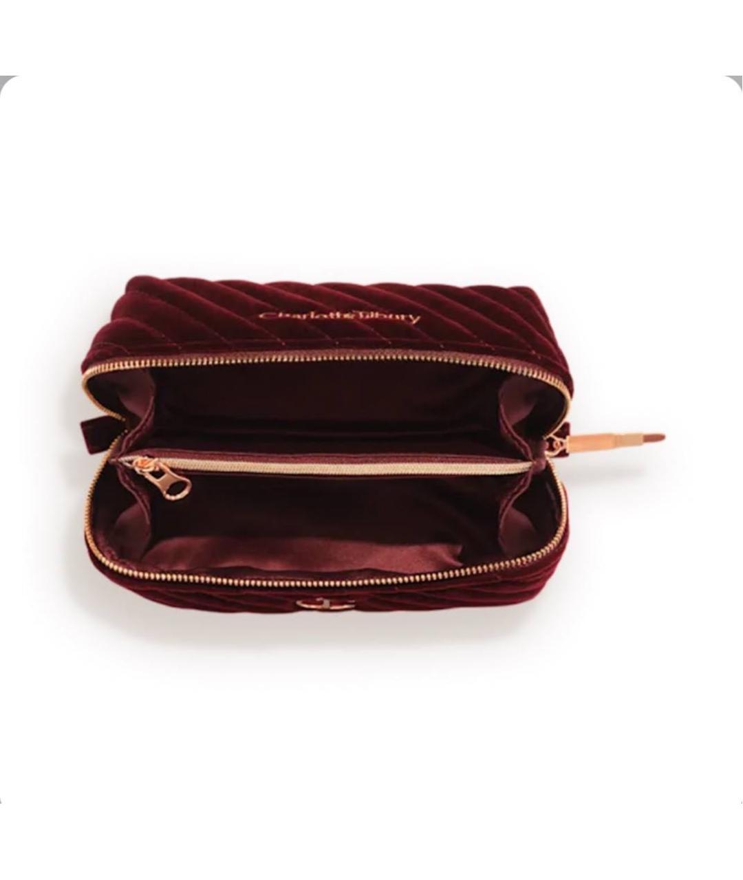 CHARLOTTE TILBURY Бордовая косметичка, фото 4