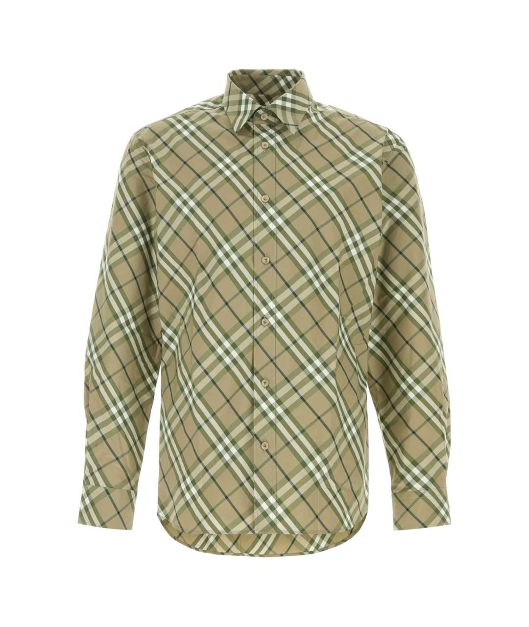 BURBERRY Бежевая хлопковая рубашка, фото 1